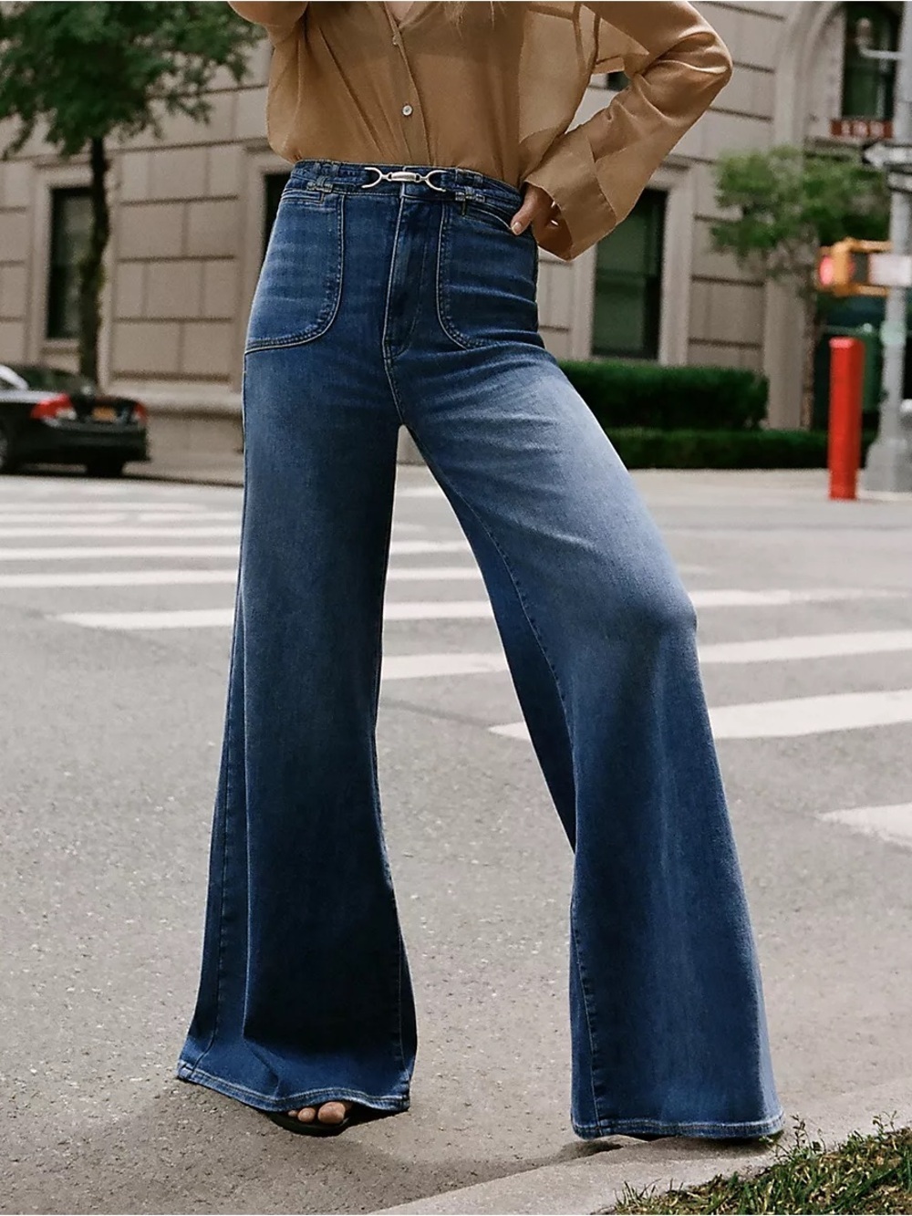 Pilcro Anthropologie Uptown High-Rise Wide-Leg Jeans - Picture 2 of 13